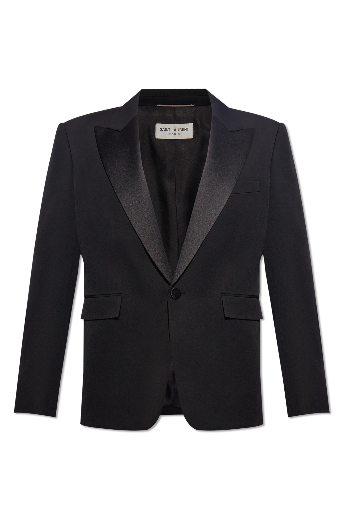 ジャケット Saint Laurent SS25 Black wool blazer (834629Y5K17 1000) jacket in wool canvas | Saint Laurent | YSL US